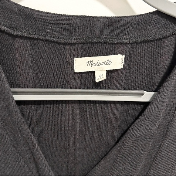 Madewell Ribbed Knit Sweater Cardigan Black Size XS - Picture 3 of 9